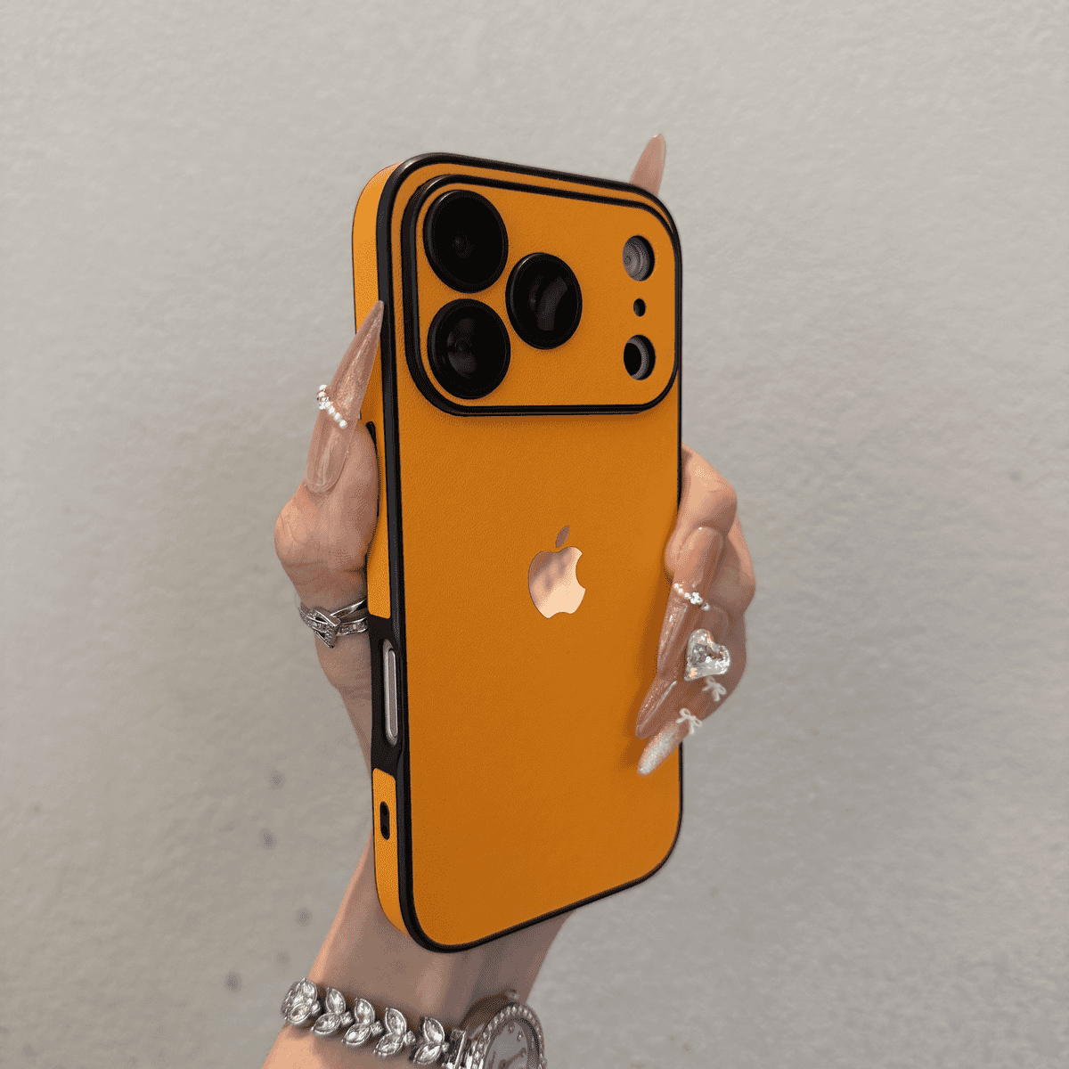 All inclusive plain leather anti drop case for iPhone