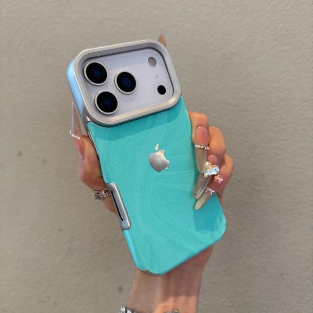 Electroplated velvet water ripple case for iPhone