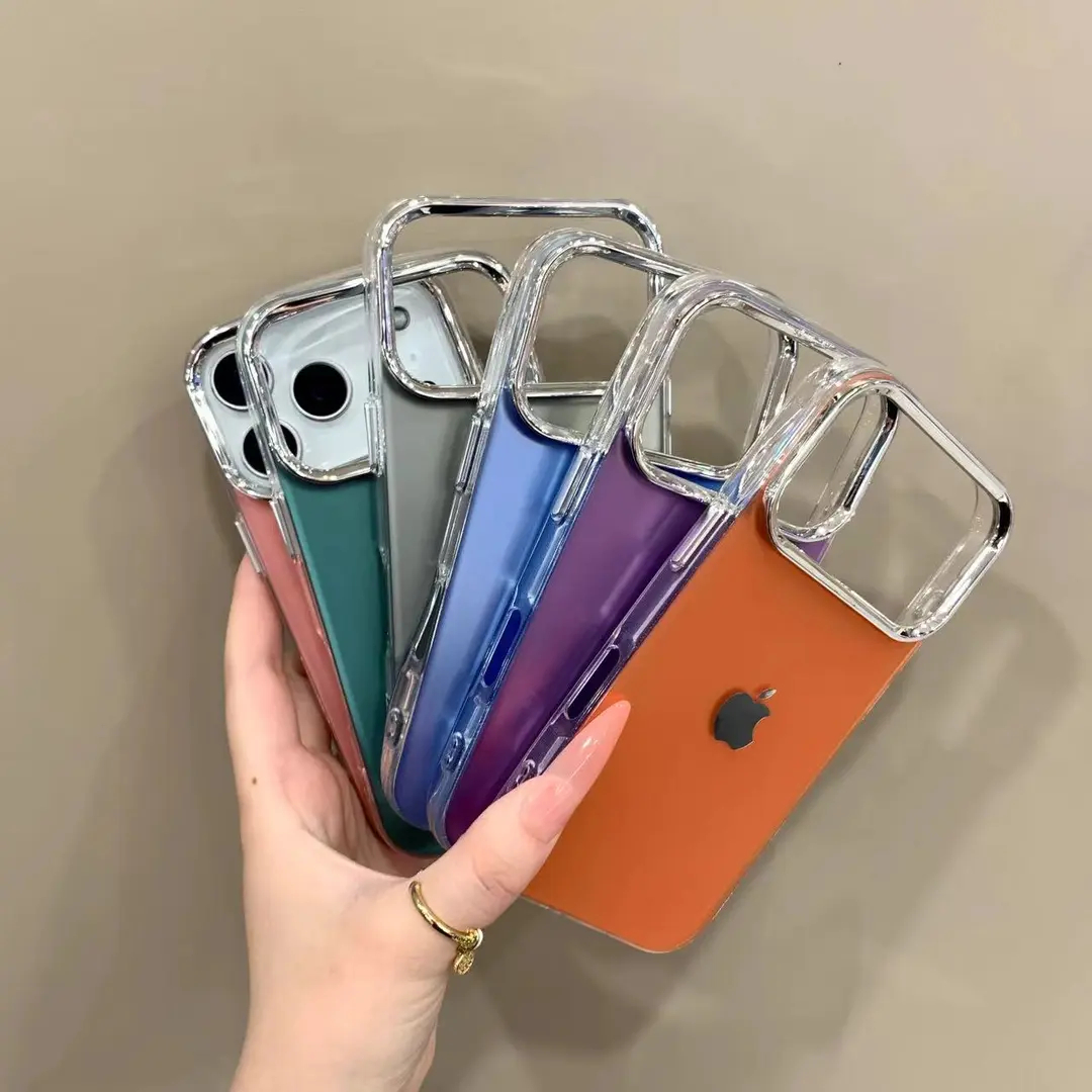 Advanced color silver electroplated lens case for iPhone