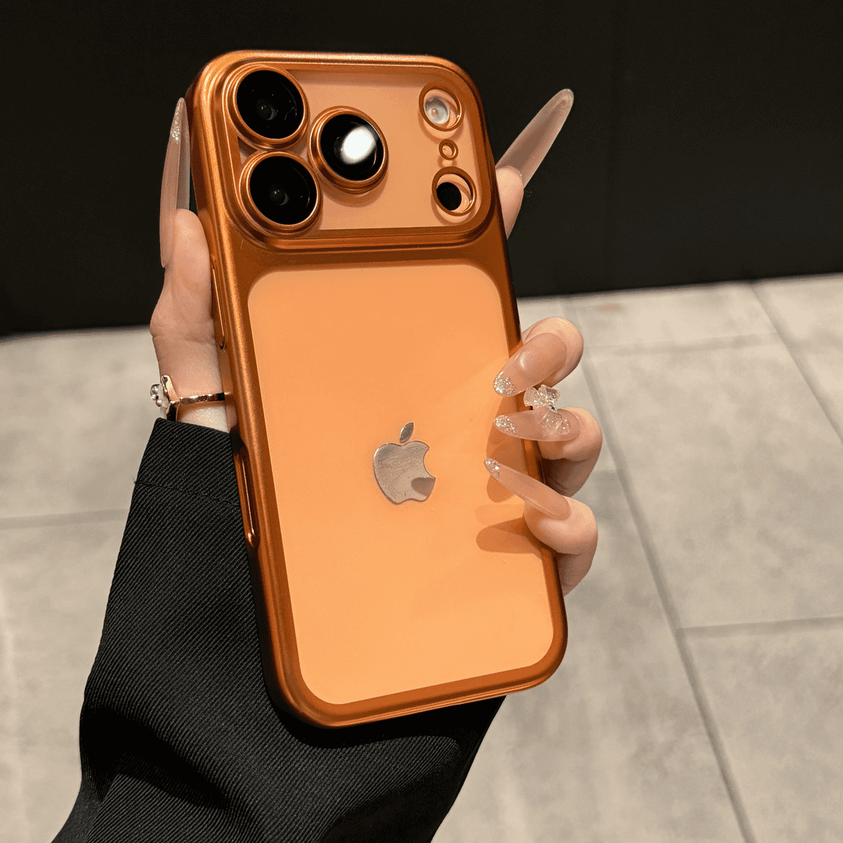 All inclusive electroplated frosted case for iPhone