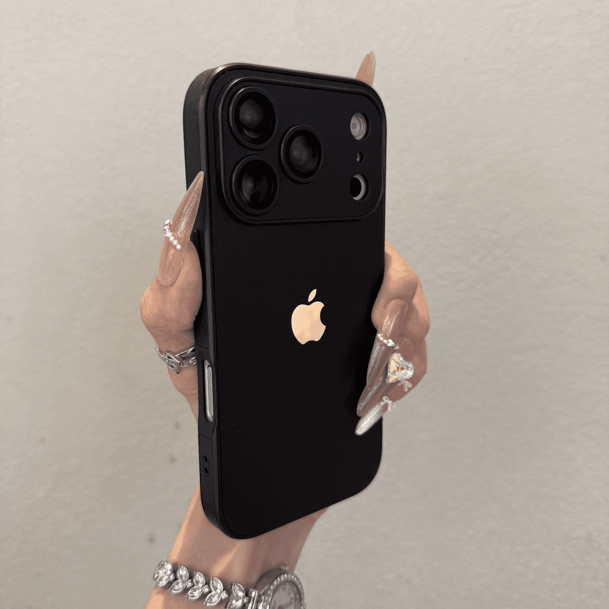 All inclusive plain leather anti drop case for iPhone