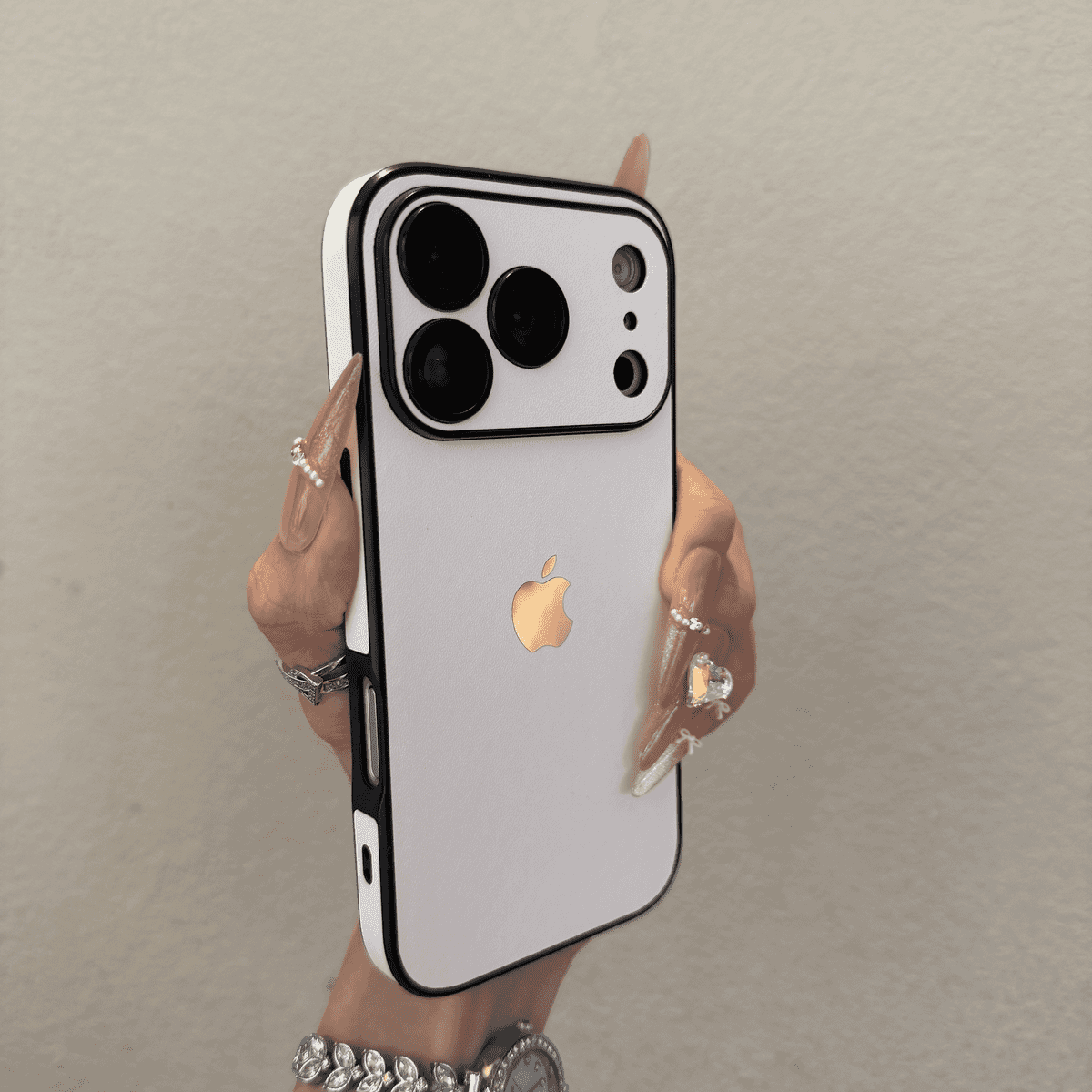 All inclusive plain leather anti drop case for iPhone