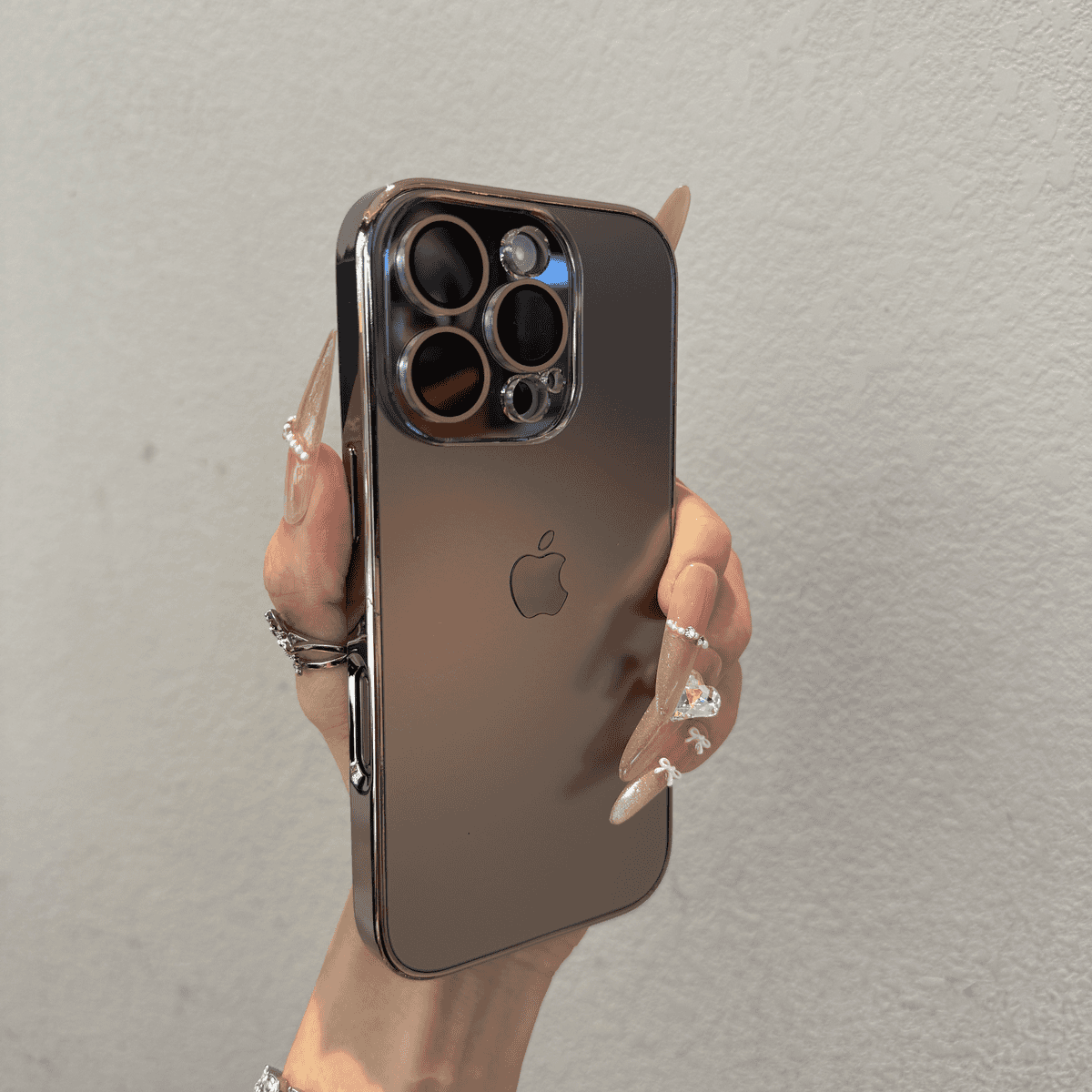 Advanced glass lens film frosted case for iPhone - Image 10