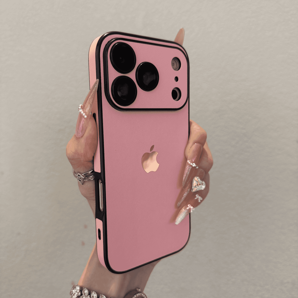 All inclusive plain leather anti drop case for iPhone
