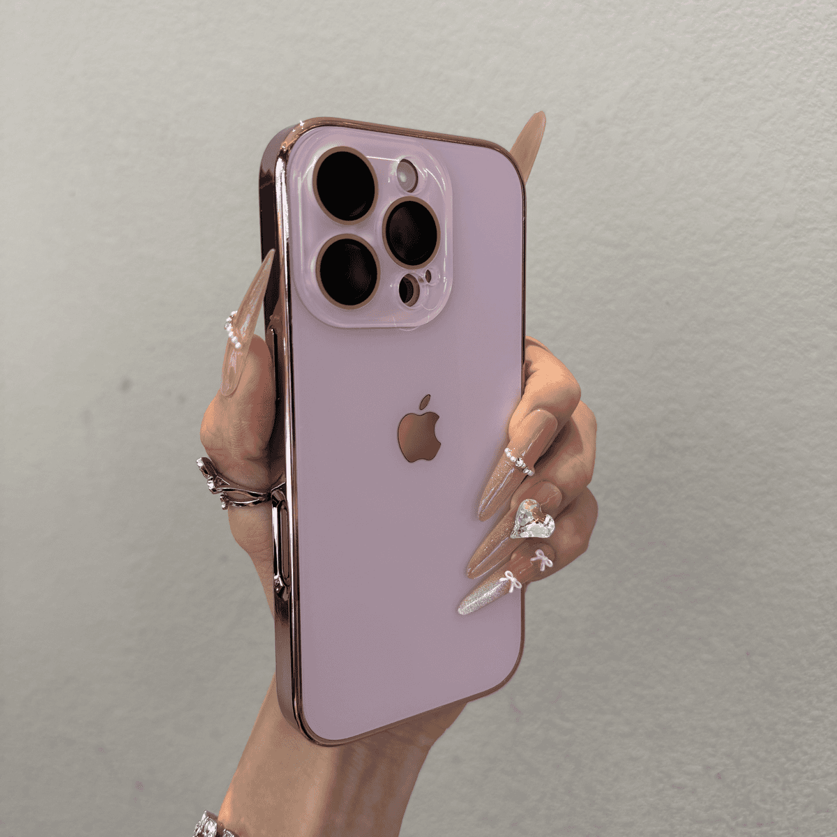 Advanced glass lens film frosted case for iPhone