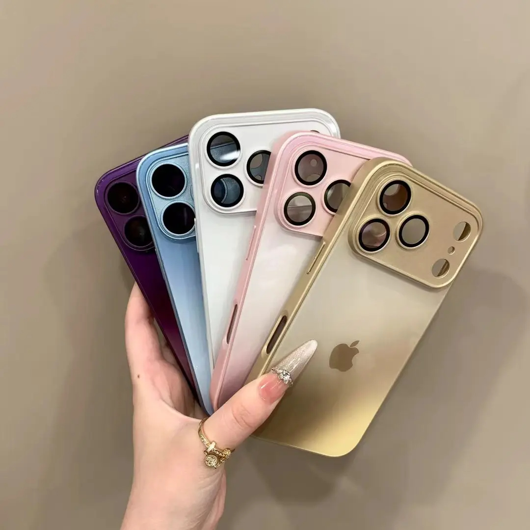 Advanced rendering gradient glass case for iPhone