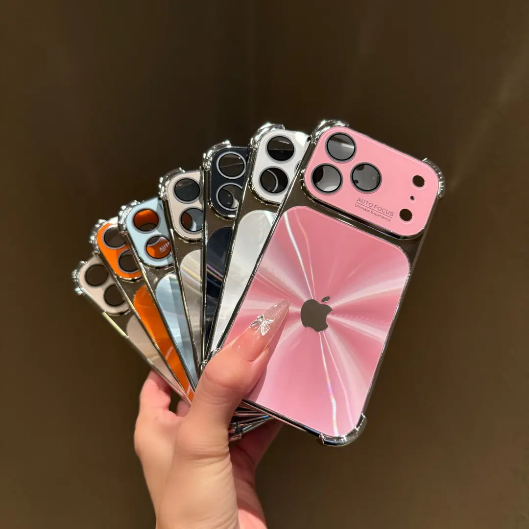 CD pattern laser four corner anti drop case for iPhone