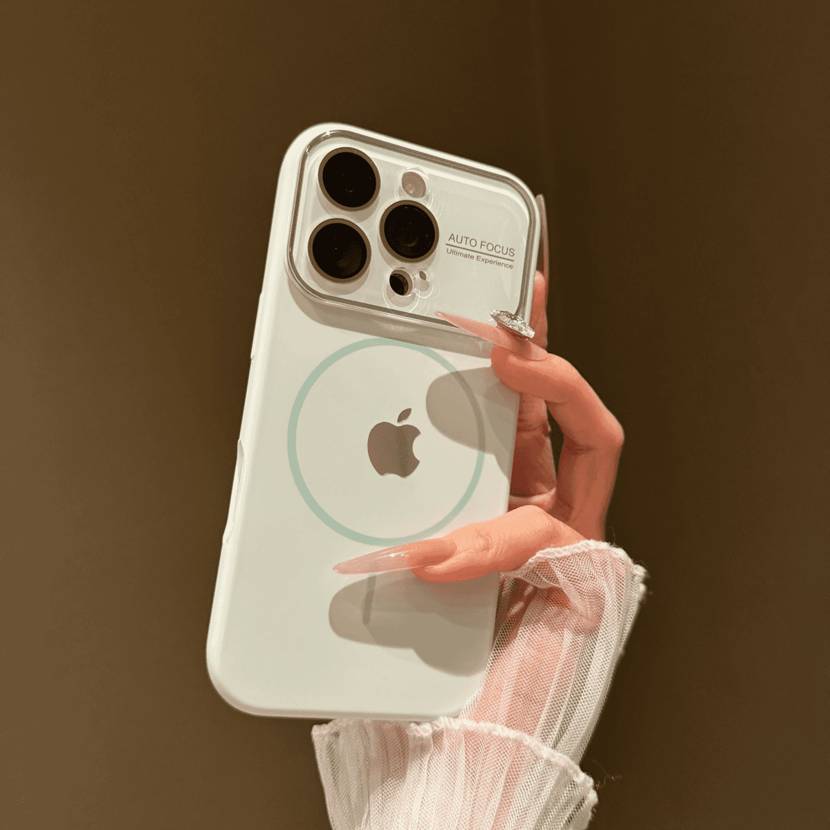 Large window liquid silicone magnetic case for iPhone - Image 14