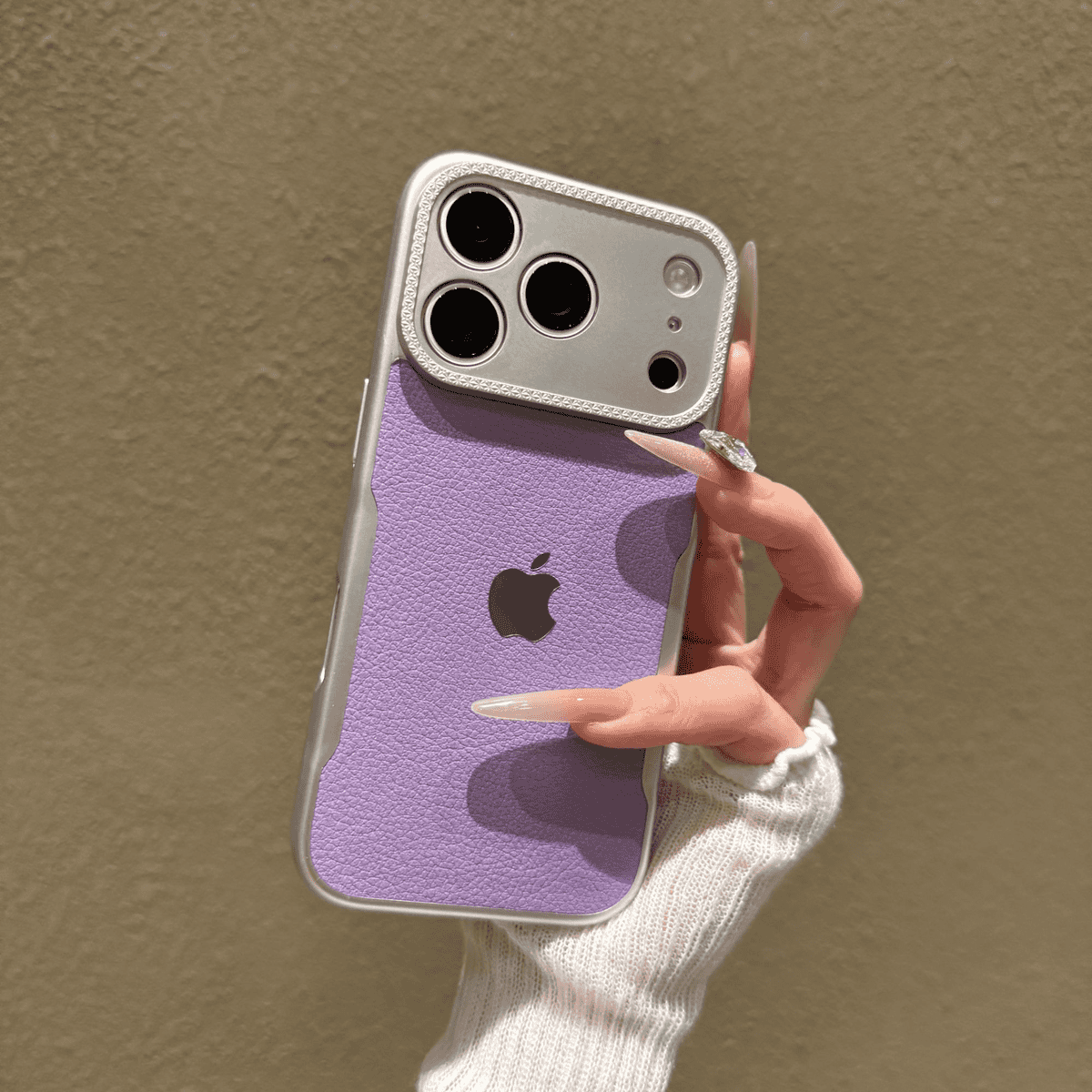 Little waist lychee skin pattern case for iPhone - Image 8