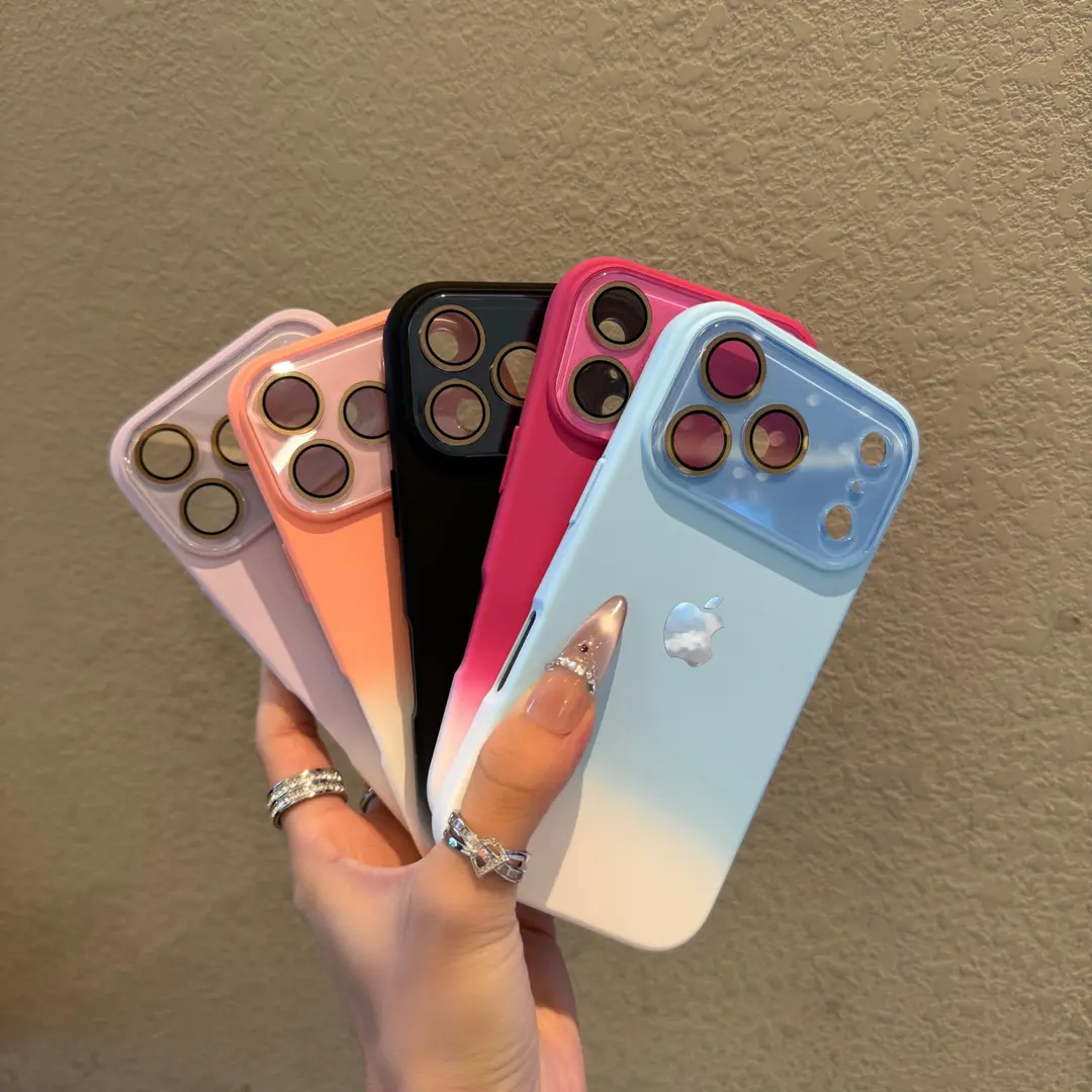 Gradient Dyeing Liquid Silicone Case for iPhone