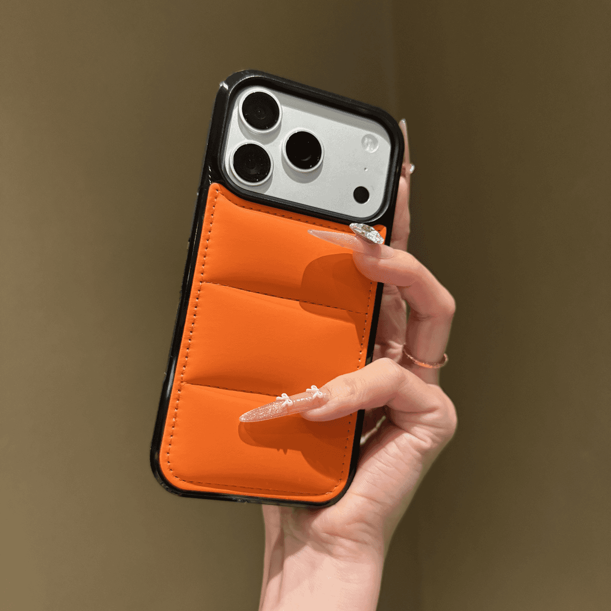 New cotton filled down jacket case for iPhone