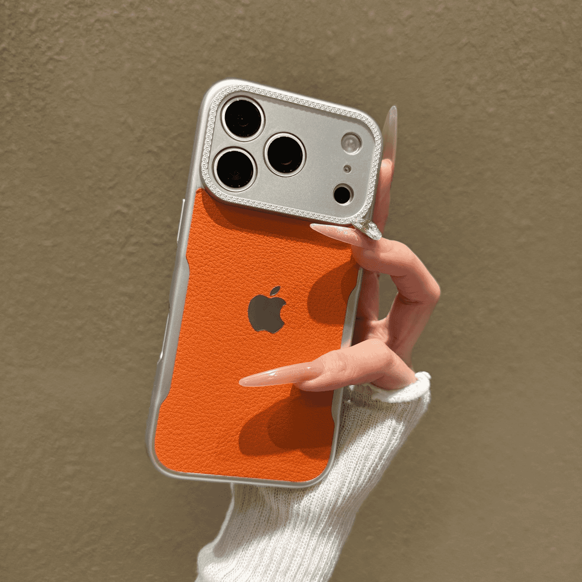 Little waist lychee skin pattern case for iPhone - Image 4