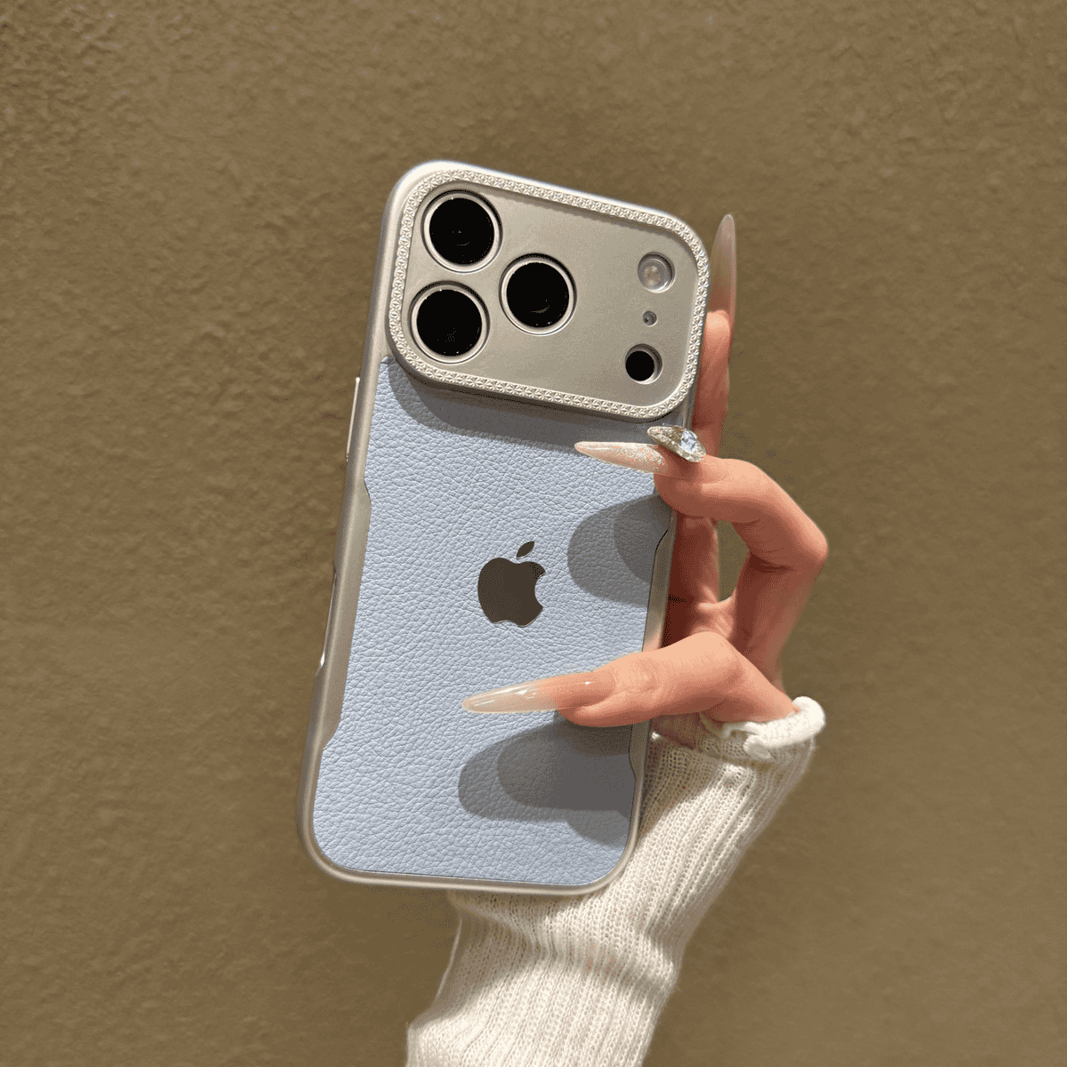 Little waist lychee skin pattern case for iPhone - Image 3