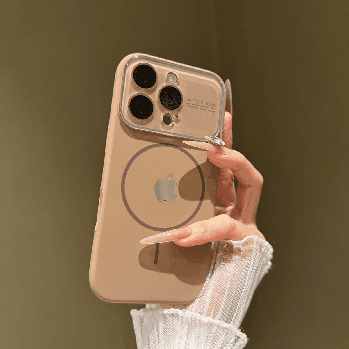 Large window liquid silicone magnetic case for iPhone - Image 13