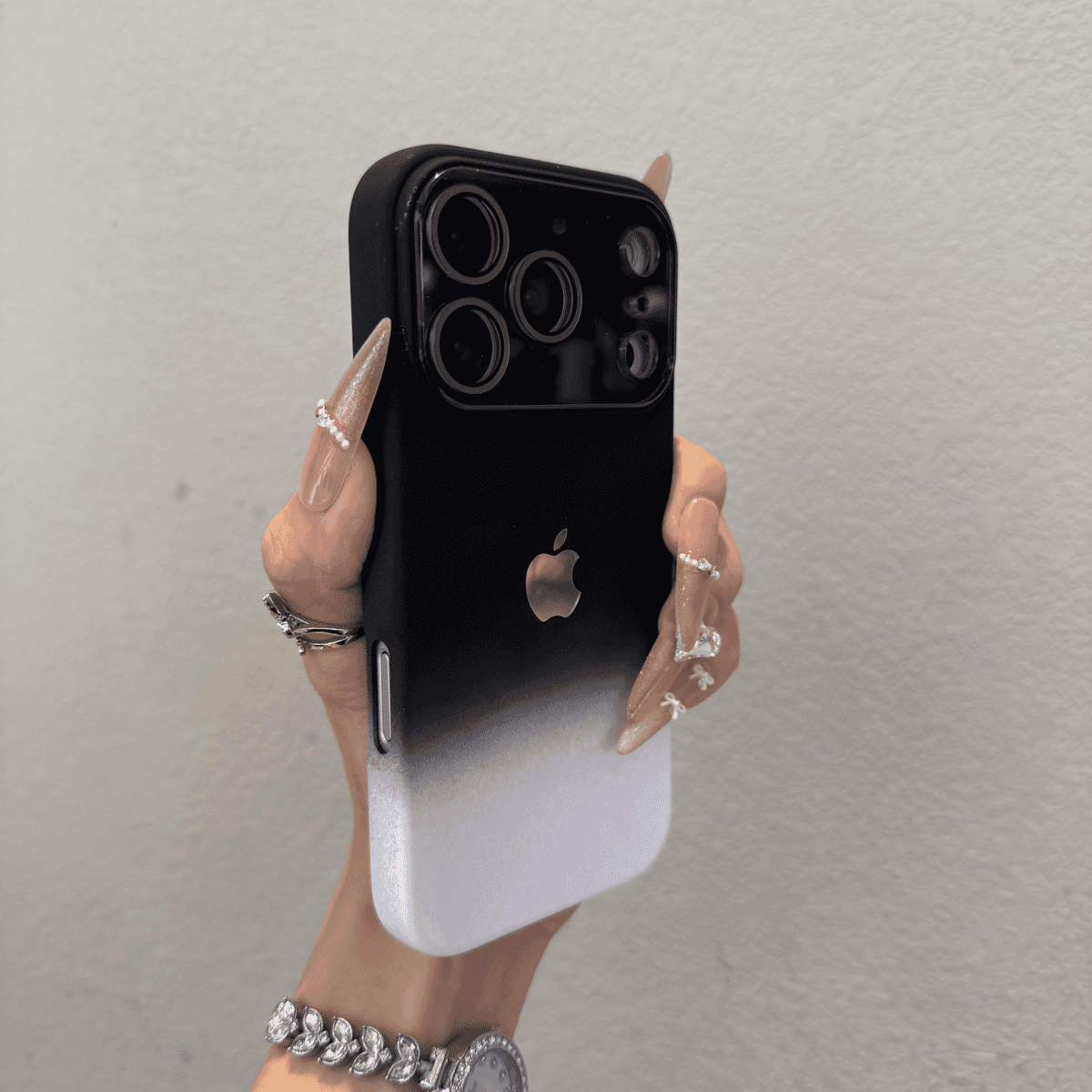 Gradient Dyeing Liquid Silicone Case for iPhone - Image 3