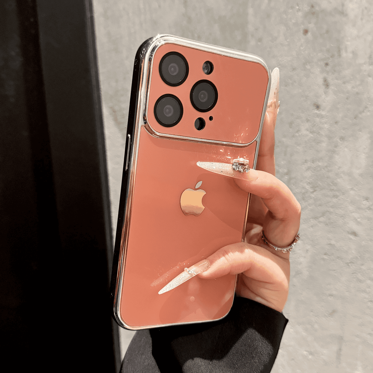 New large window anti fall case for iPhone