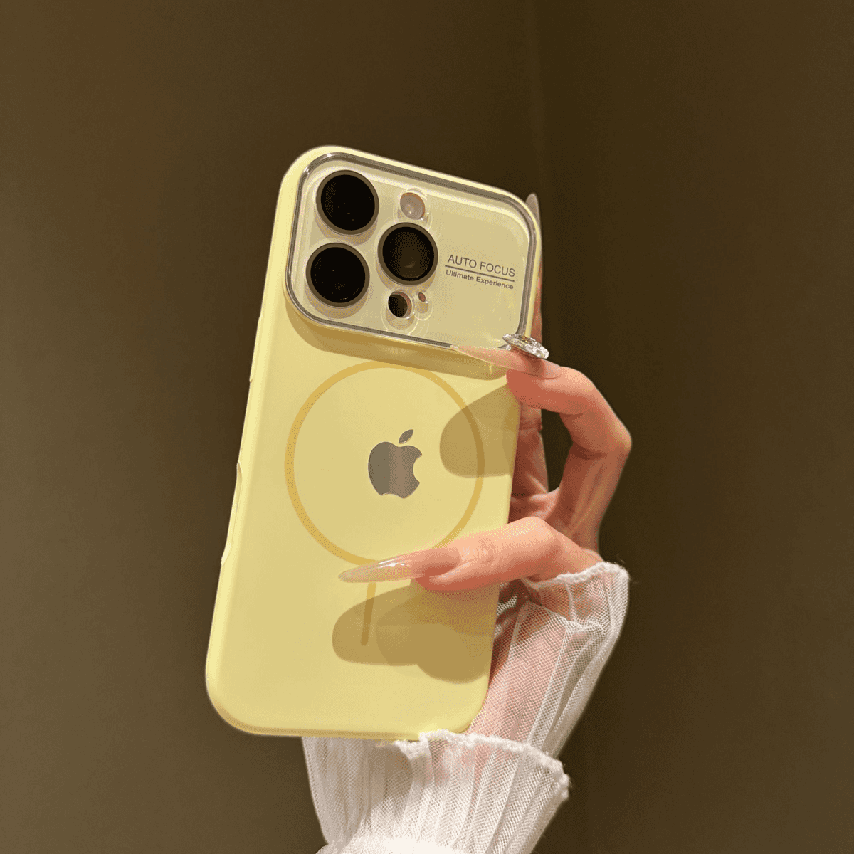 Large window liquid silicone magnetic case for iPhone - Image 6