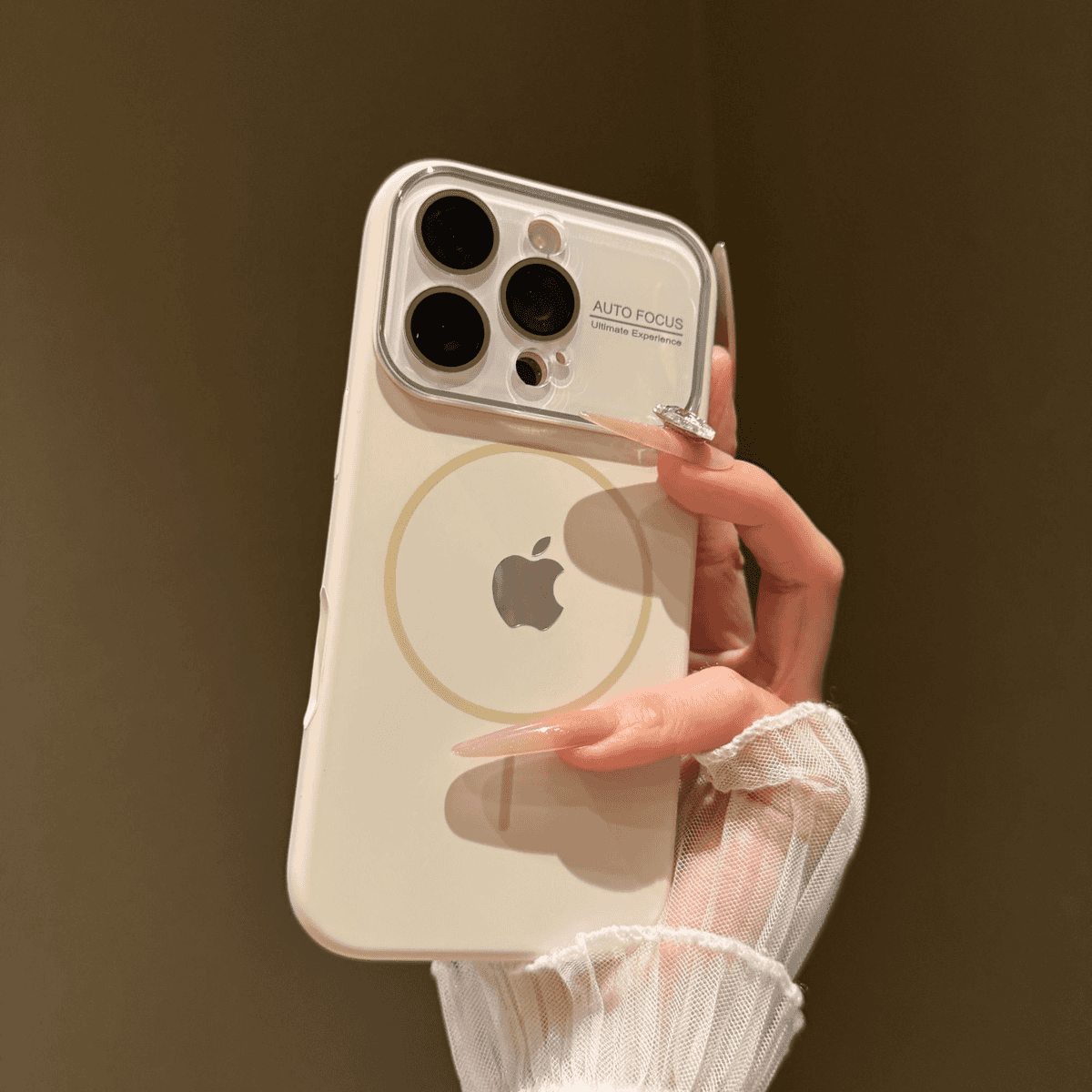 Large window liquid silicone magnetic case for iPhone - Image 5