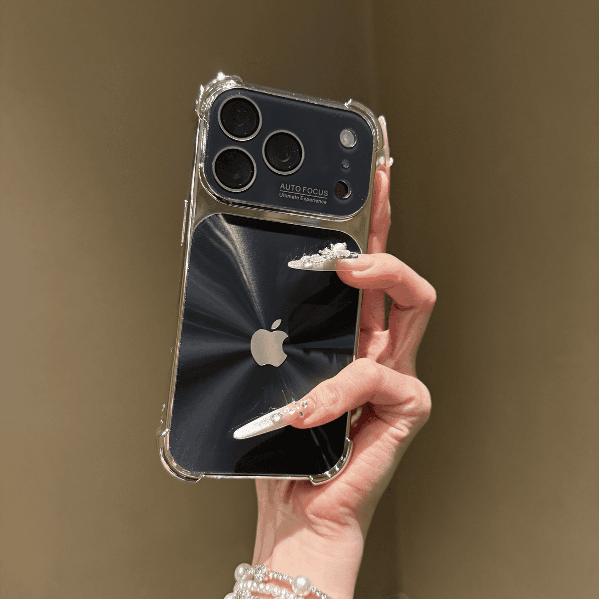 CD pattern laser four corner anti drop case for iPhone - Image 2