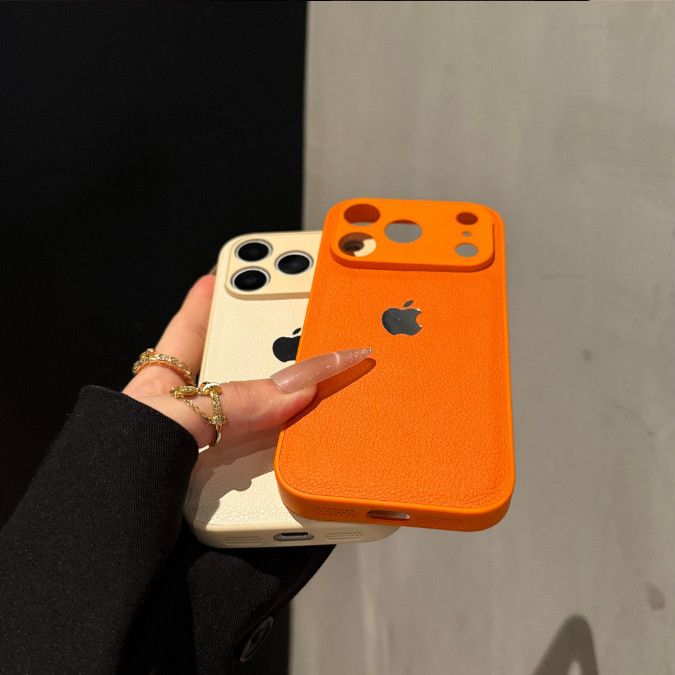 Premium Litchi Pattern Phone Case for iPhone - Image 10