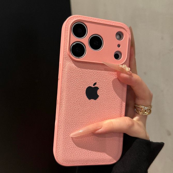 Premium Litchi Pattern Phone Case for iPhone