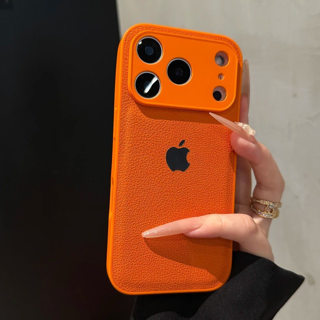 Premium Litchi Pattern Phone Case for iPhone - Image 11