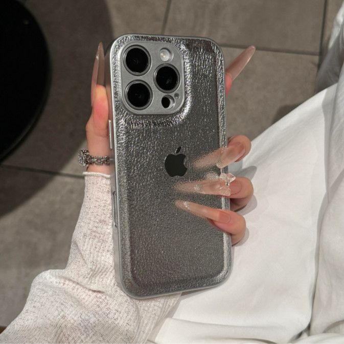 Premium Litchi Pattern Phone Case for iPhone - Image 9