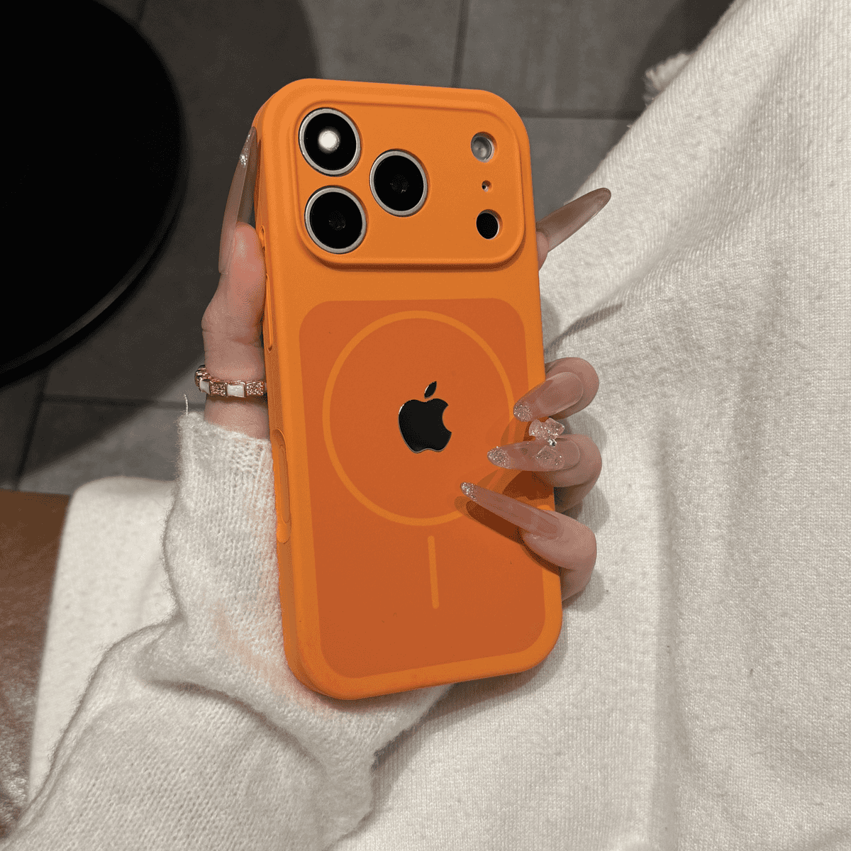 Skin feel liquid silicone magnetic case for iPhone - Image 6