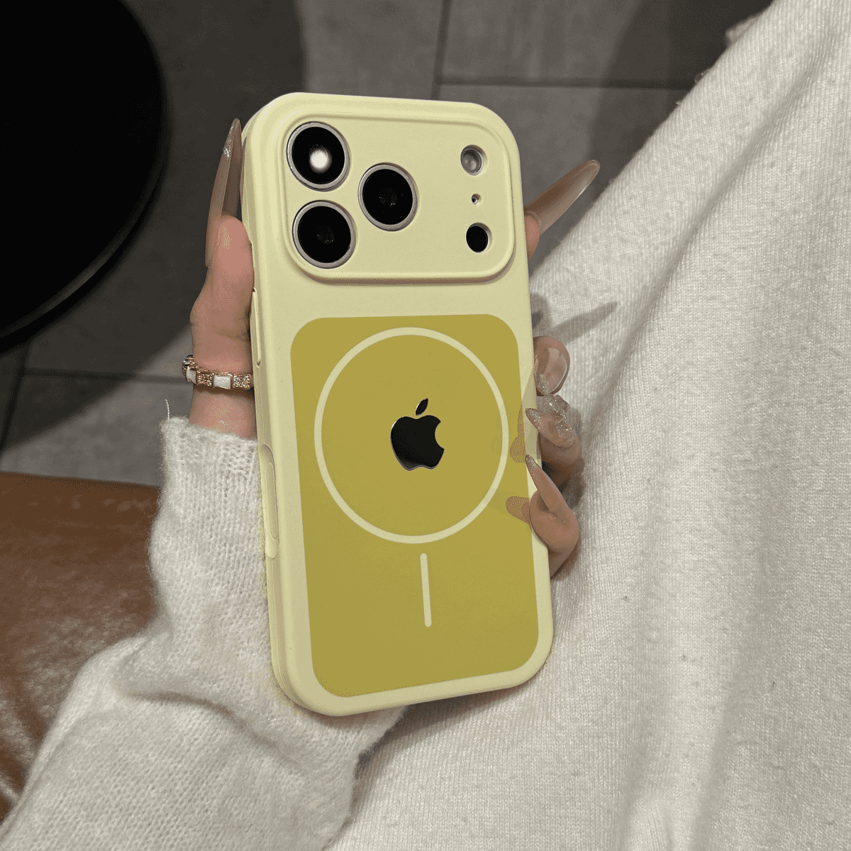 Skin feel liquid silicone magnetic case for iPhone