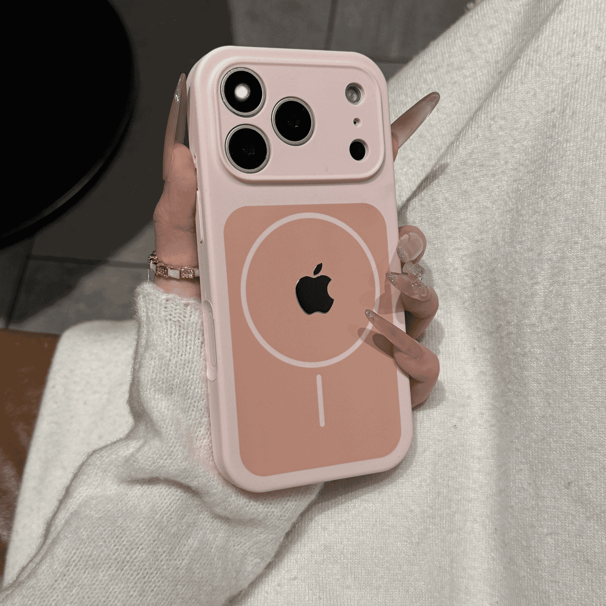 Skin feel liquid silicone magnetic case for iPhone - Image 8