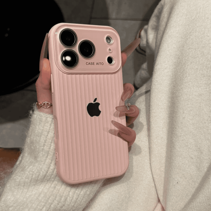 New corrugated all inclusive lens film case for iPhone